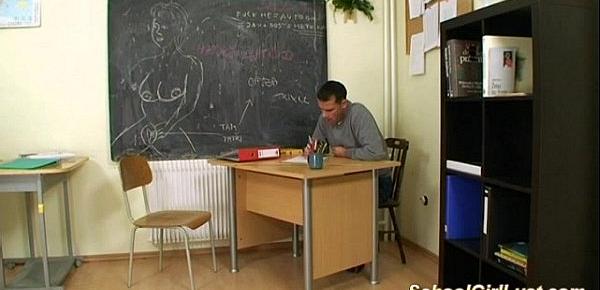  Nasty schoolgirl fucks her teacher